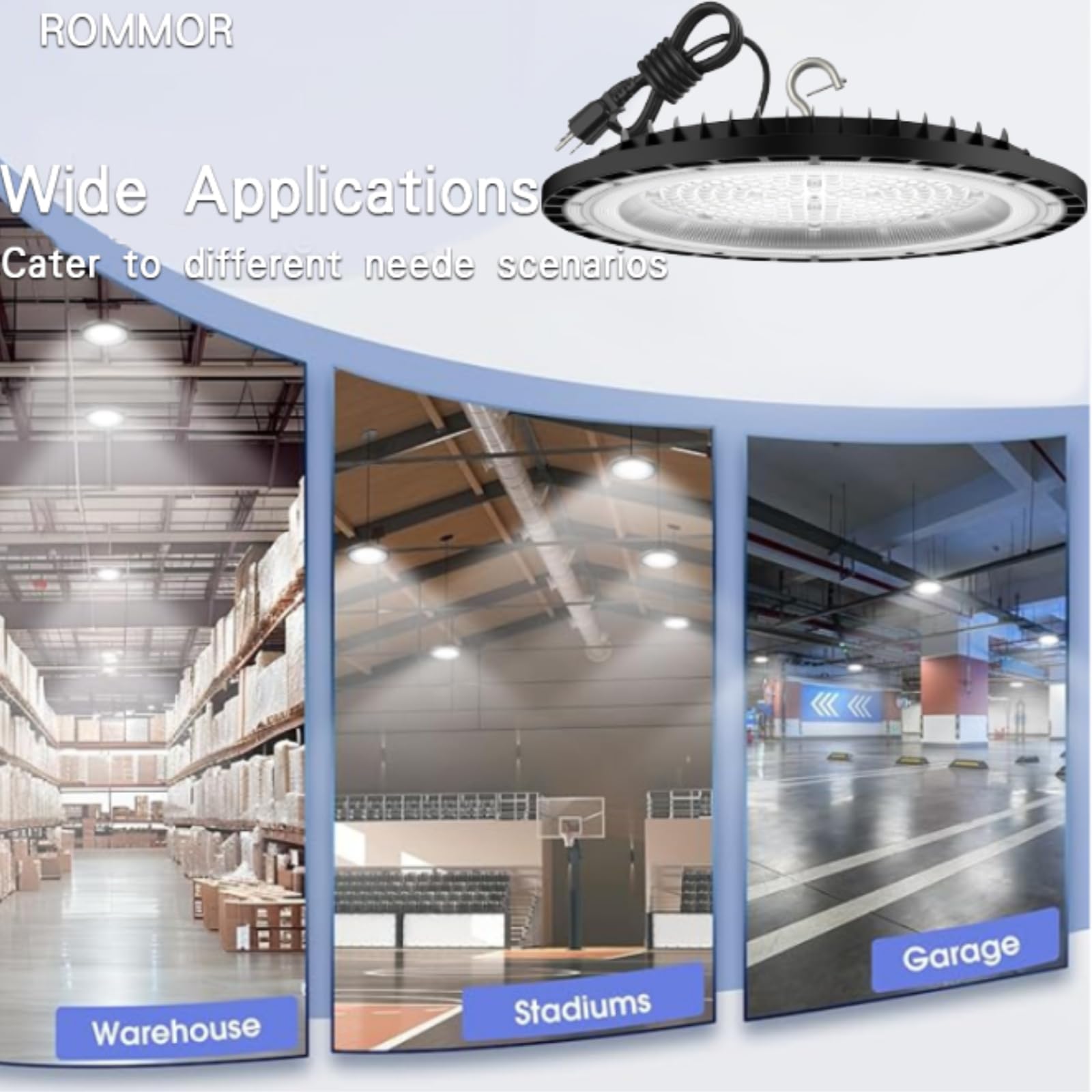 300W 10PACK UFO LED High Bay Light 40 000lm 5000K LED High Bay Lights with UL Listed US — view 5