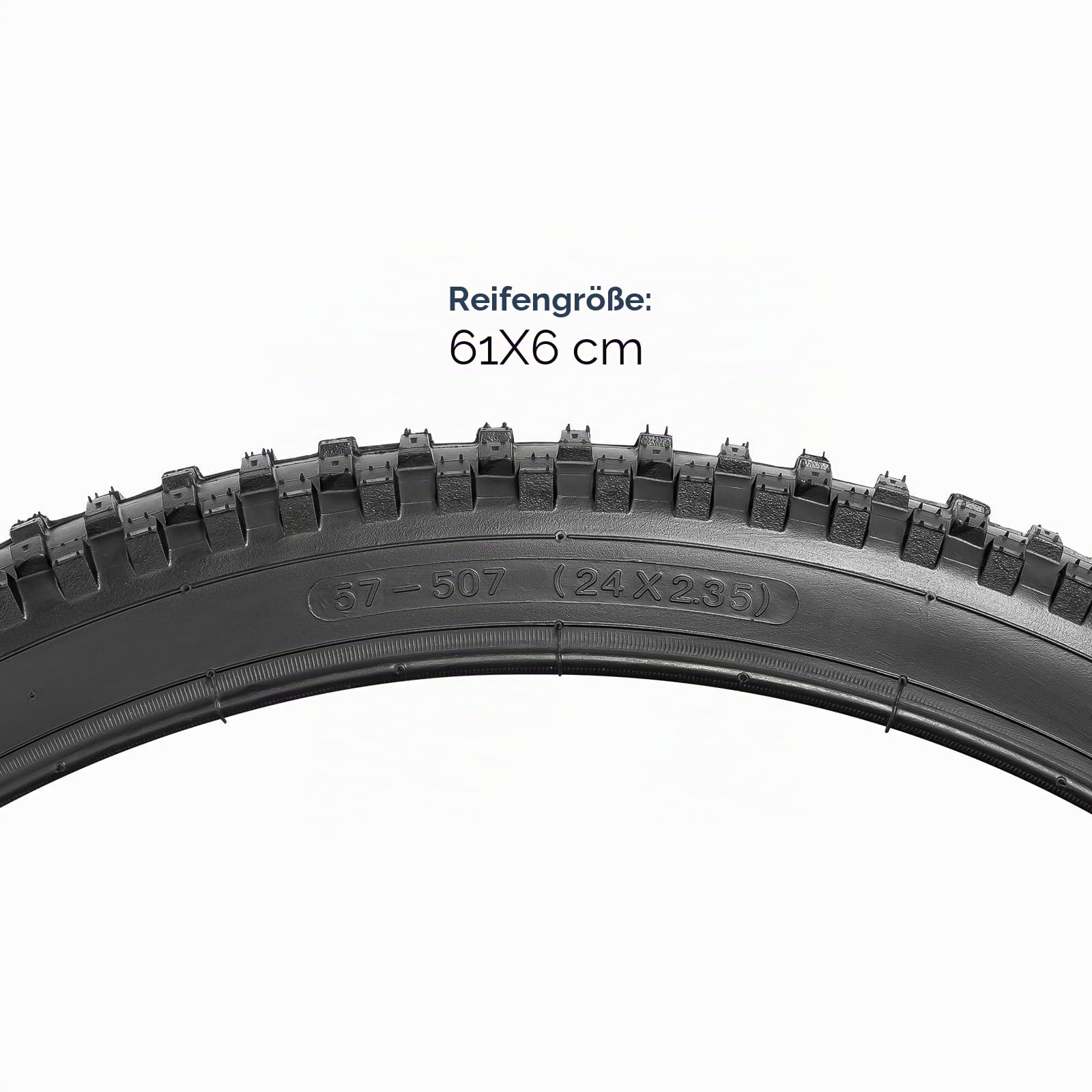 YunSCM 2Pcs Faltbare 24 Zoll Fahrradreifen 24x2.35 Mantel 57-507 Kompatibel 24x2.30 24 x 2.35 24x2.40 Stadt/Straße/Mountainbike Reifen
