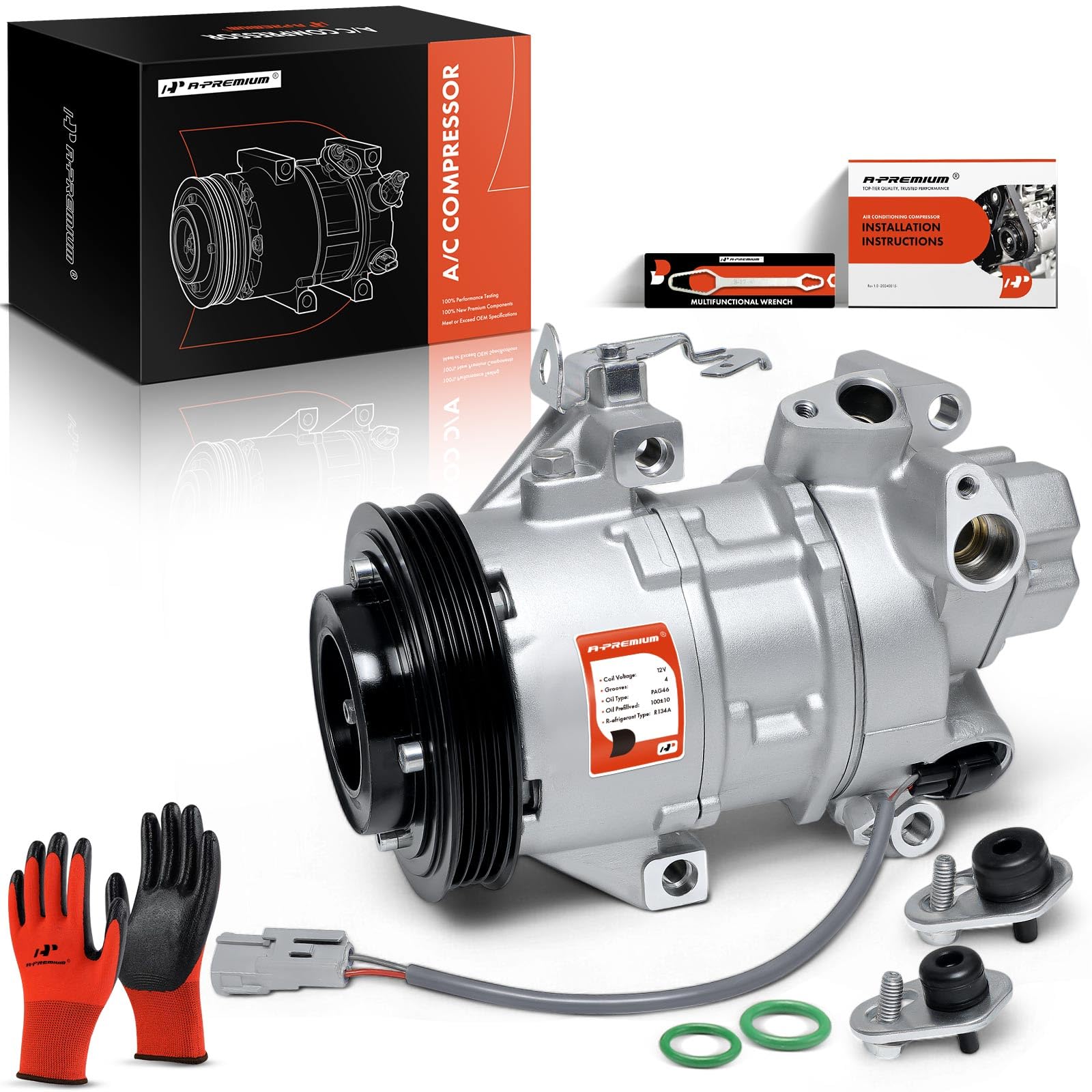Amazon.com: A-Premium A/C Compressor with Clutch Compatible with