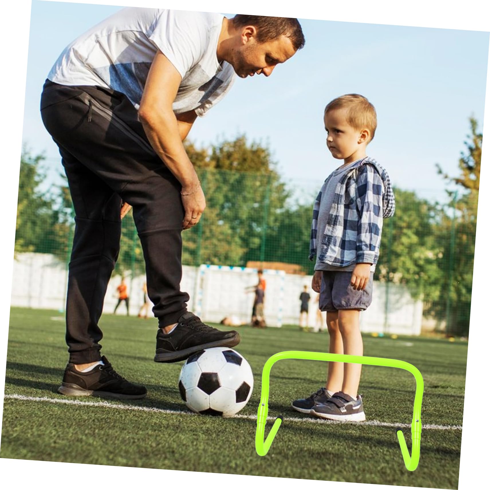 2 Piezas Agility Hurdles Ajustables de PVC Resistente para Entrenamiento de Fútbol y Running Equipo Práctico y Duradero para y Agilidad Infantil Color Verde