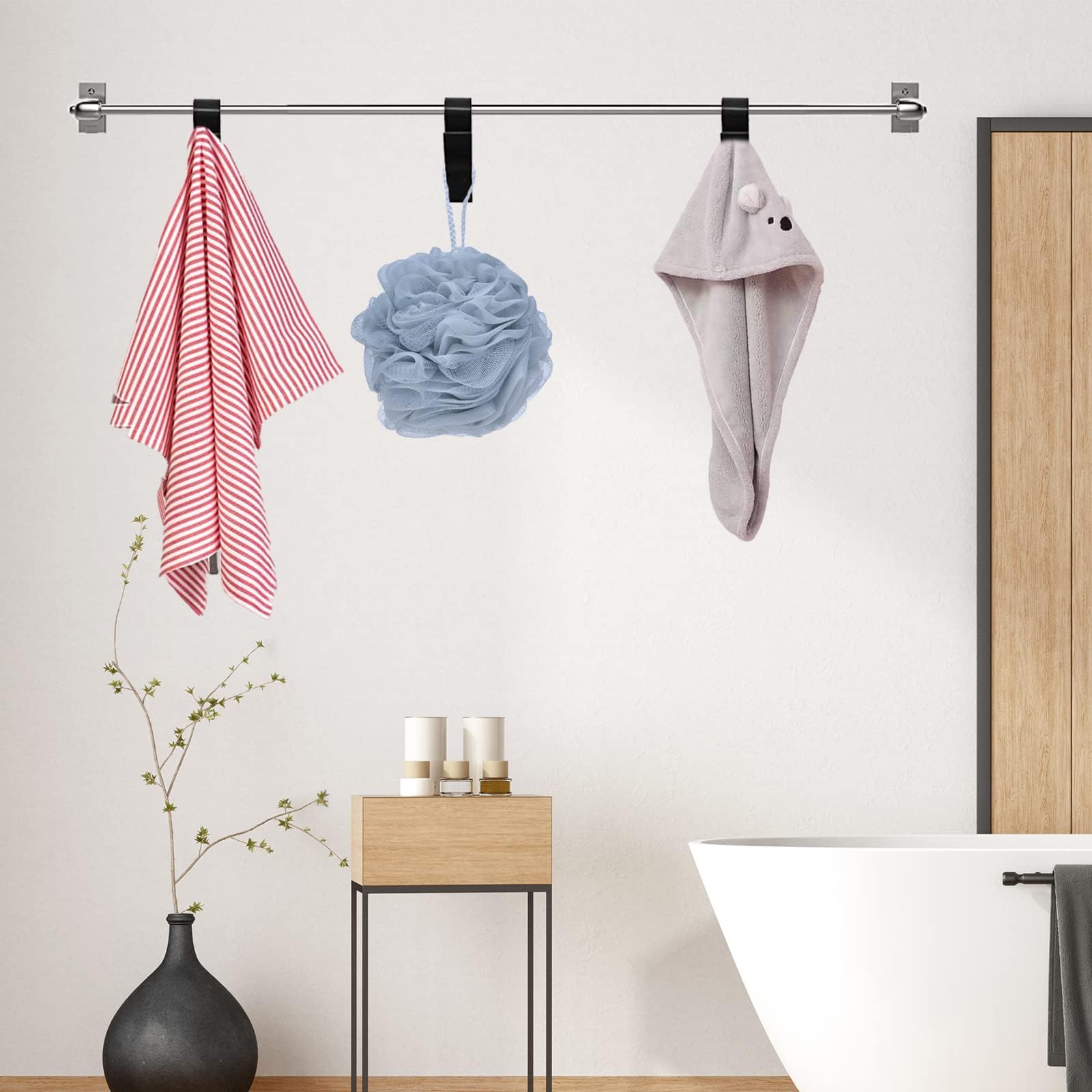 Set Van 8 Badkamerradiator Haken: Handdoekhouders En Haken Voor Handdoekradiator, Elektrische Handdoekhouder En Wasrek Accessoires Voor Het Ophangen Van Handdoeken En Badhanddoeken