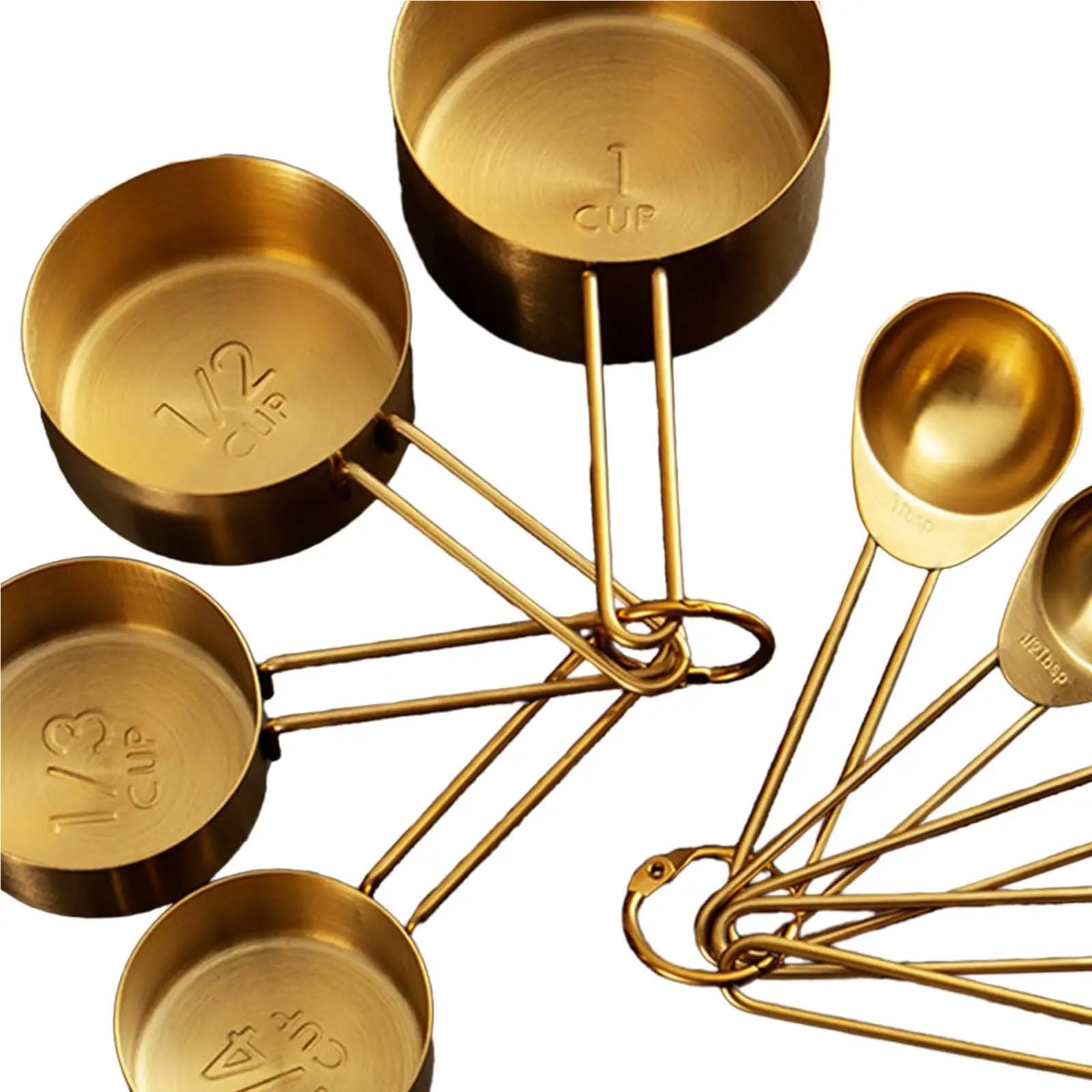 Messbecher-Set aus Edelstahl | Mess-Back-Set, Zubehör, Back-Gadgets, professionell for das Kochen von Lebensmitteln, Kaffeebohnen