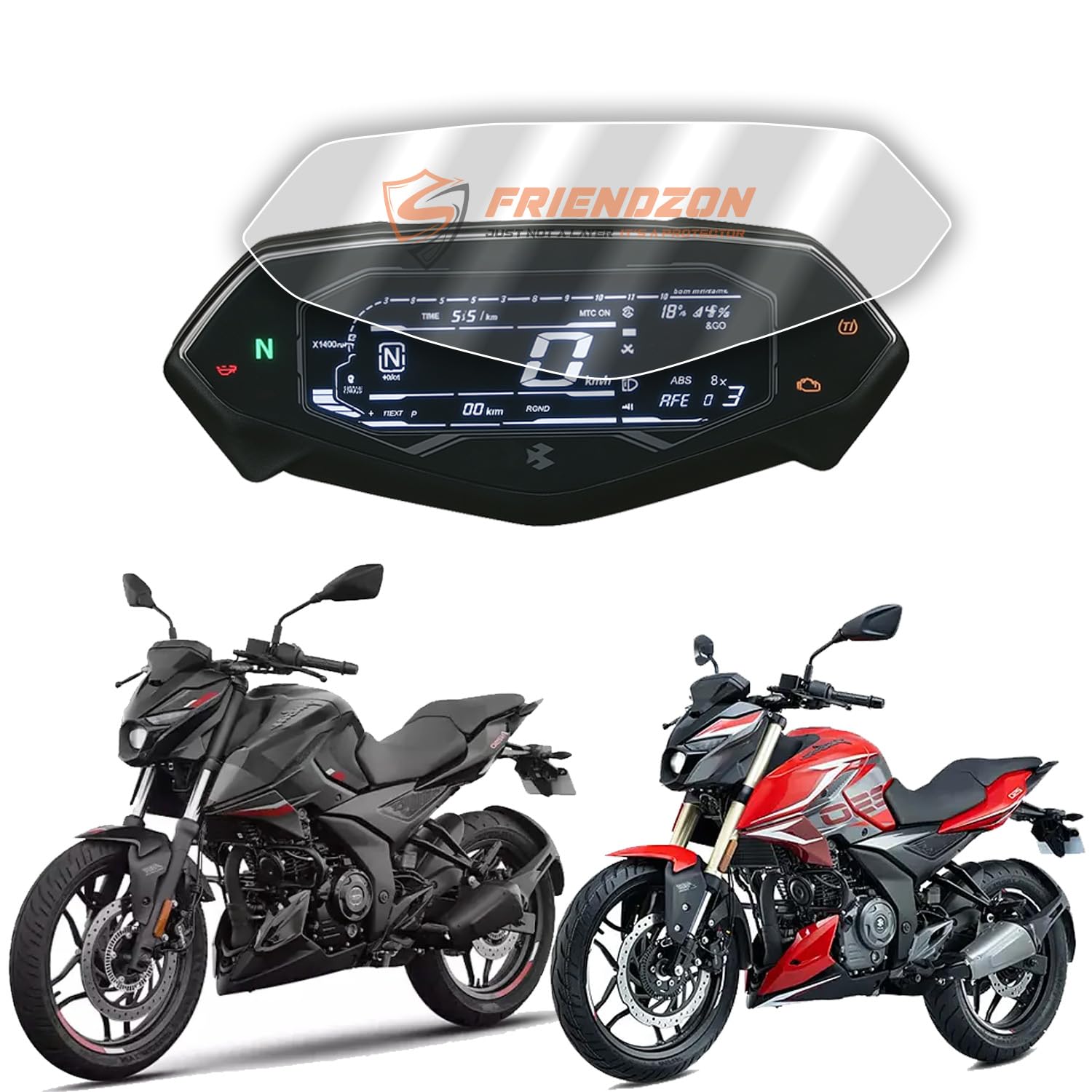 9H Nano Motorcycle Dashboard Screen Protector for Bajaj Pulsar N150| N160| N250 ||Digital Instrument Cluster Protector || Scratch Guard || (Pack of 1) [Not Tempered Glass]-image-9