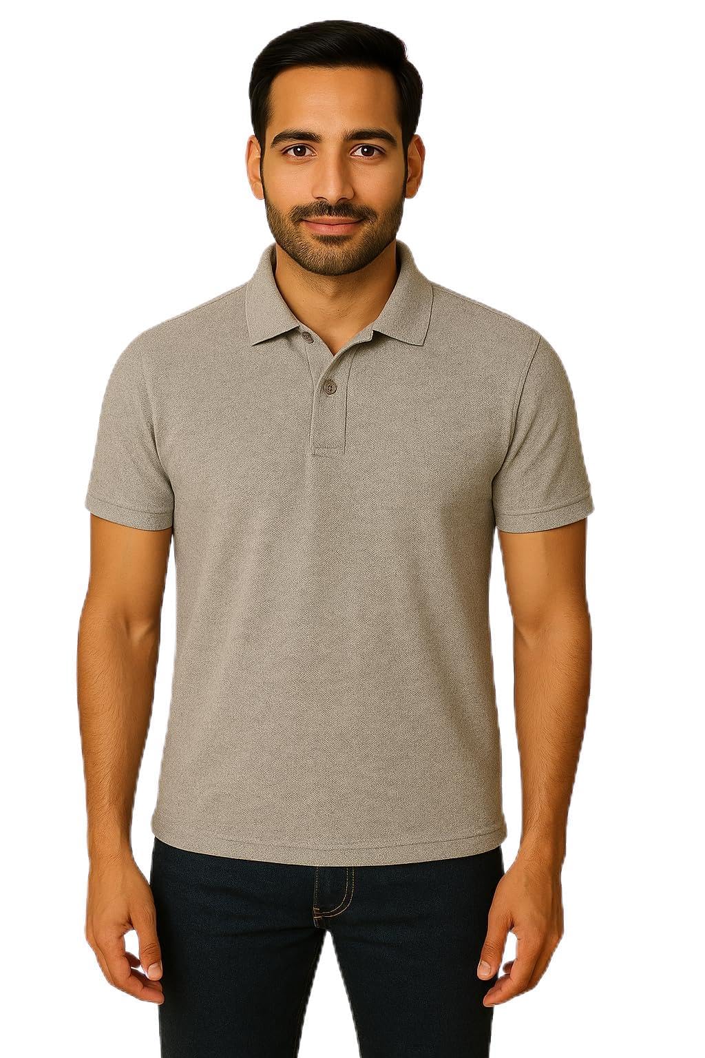 Men’s Polo T-Shirt – 180 GSM Spun Matty Half Sleeve