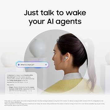Samsung Galaxy Buds4 Pro, White (CAD Version & ) - New Fit, Two-Way Speaker, Adaptive ANC, AI Assistant