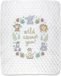 Design Works Crafts Janlynn Stamped for Cross Stitch Baby Quilt Kit, in The Jungle - Buy now