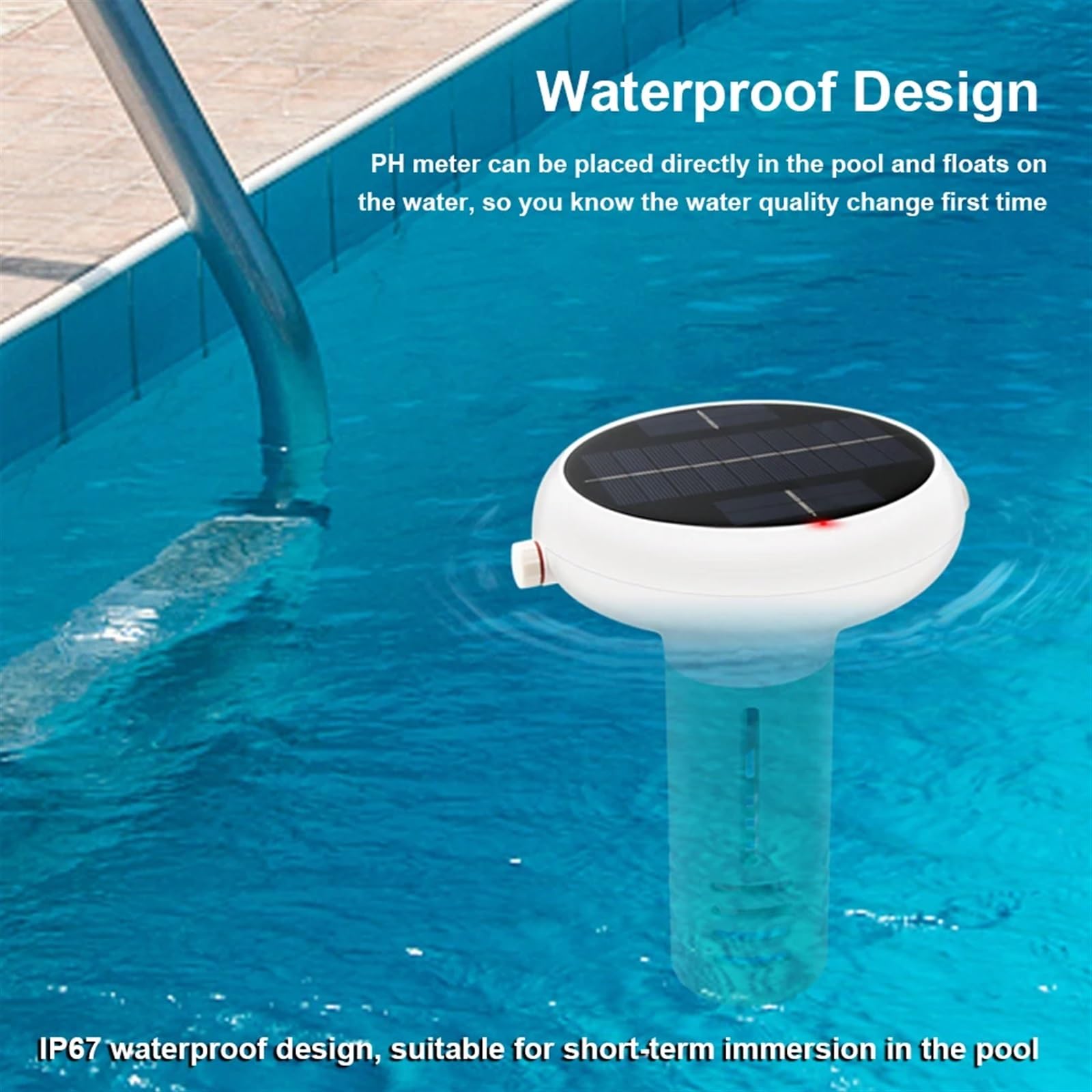 Compteur de Chlore Intelligent 7 en 1 PH ORP EC Total des Solides dissous salinité température CL testeur d'eau Piscine Jardinage, Agriculture