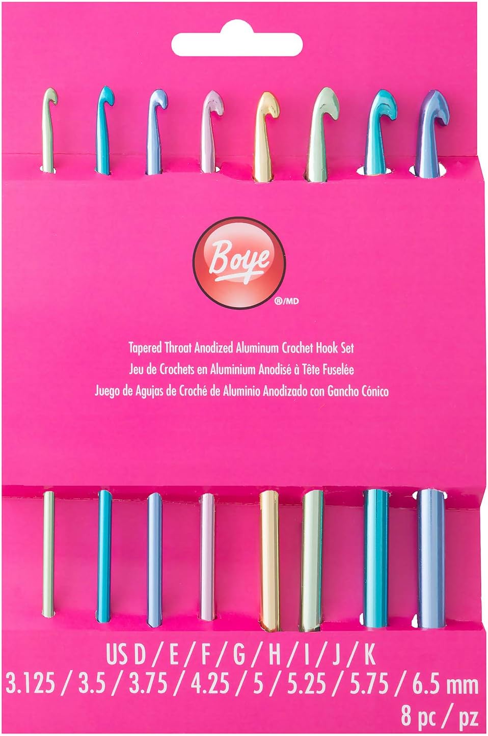 pic Size H Crochet Hook Mm simplicty aluminum crochet hook crochet hook set 8pc sizes dk