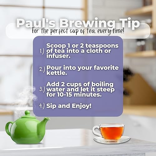 Miniatura 8 de Clear Mind + Focus and Memory - Té de hojas sueltas con ginkgo biloba, gotu kola, romero, té de hierbas orgánicas, 2 onzas (2.01 oz), descafeinado,