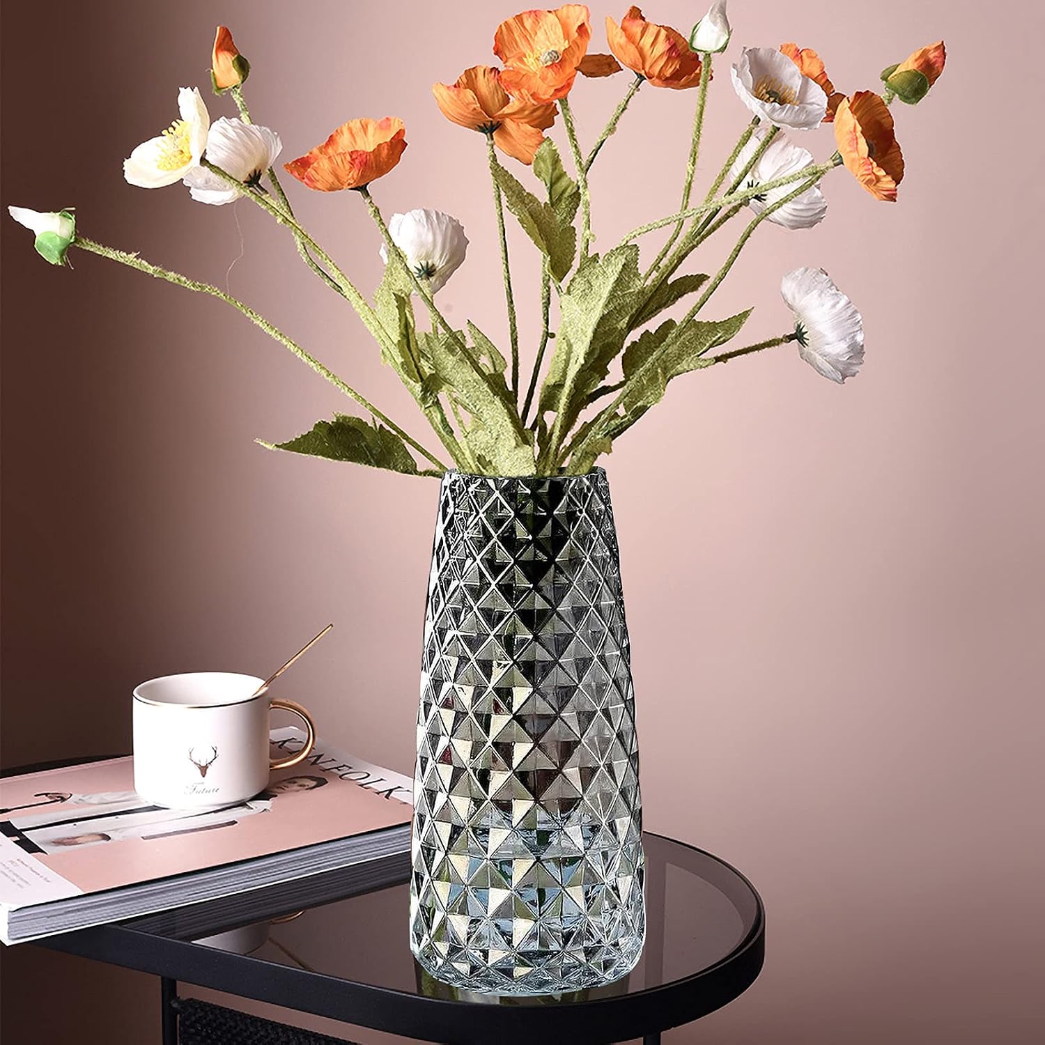 Hey_you Glass Vase Ins Style Handmade Crystal Clear Panama | Ubuy
