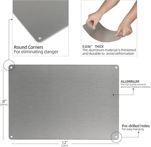 Miniatura 9 de dingleiever -Señal de peligro-peligro radiación, aliado, militar, vintage, letrero de hojalata - Señales divertidas para exteriores