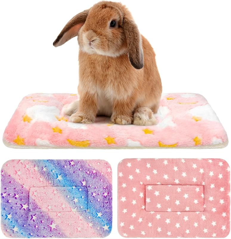 Cama e Manta de Pelúcia para Pequenos Animais Tierecare 3 Unidades