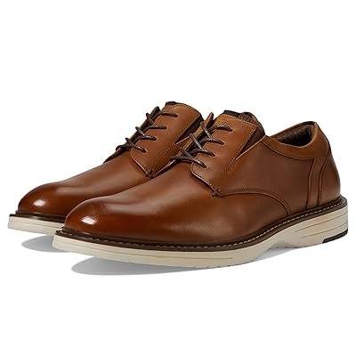 Nunn Bush Griff Plain Toe Oxford Lightweight and Comfortable for All Occasions Leather Lace Up Men