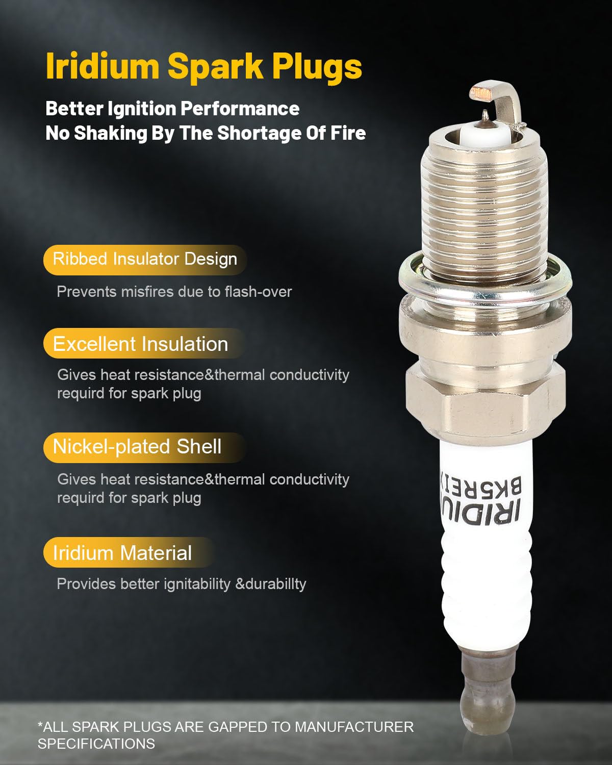 Odyssey Accord Acura Tune Up 6X Ignition Coil & Iridium Spark Plug Kit For Honda Odyssey Accord Acura - UF242 Direct Replacement, Performance Boost Ignition Coil Spark Plug Pack - Foto 2