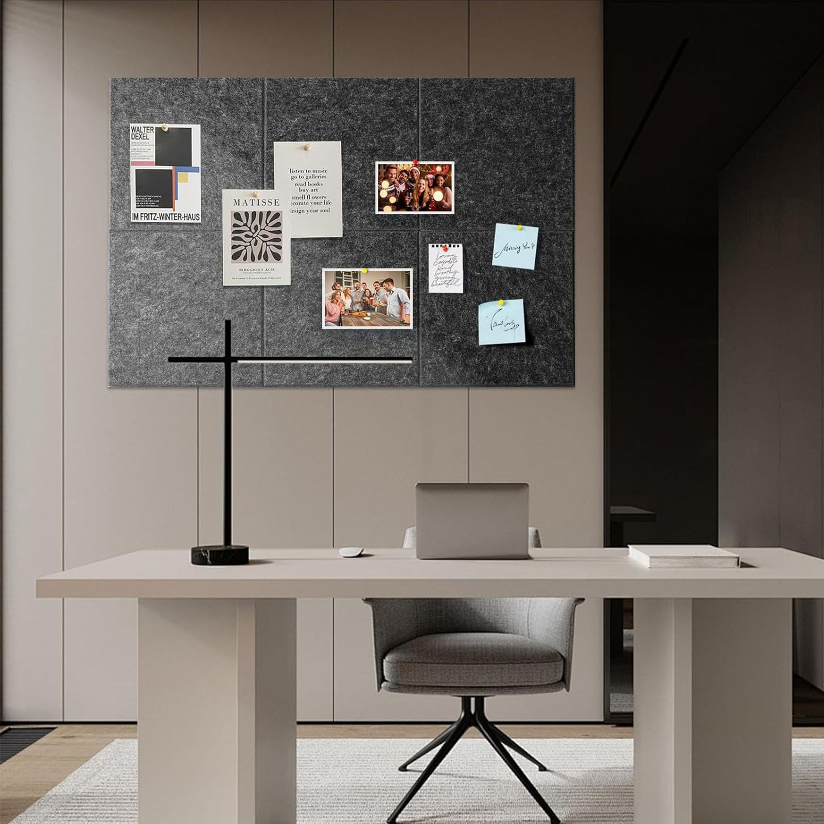 FTVOGUE Pannelli Acustici, 18 Pezzi 11,81x11,81 Pollici Autoadesivi | Fibra di Poliestere, Insonorizzazione, Riduzione Dell'eco, Ufficio Domestico, Sala di Registrazione, Studio, Installazione