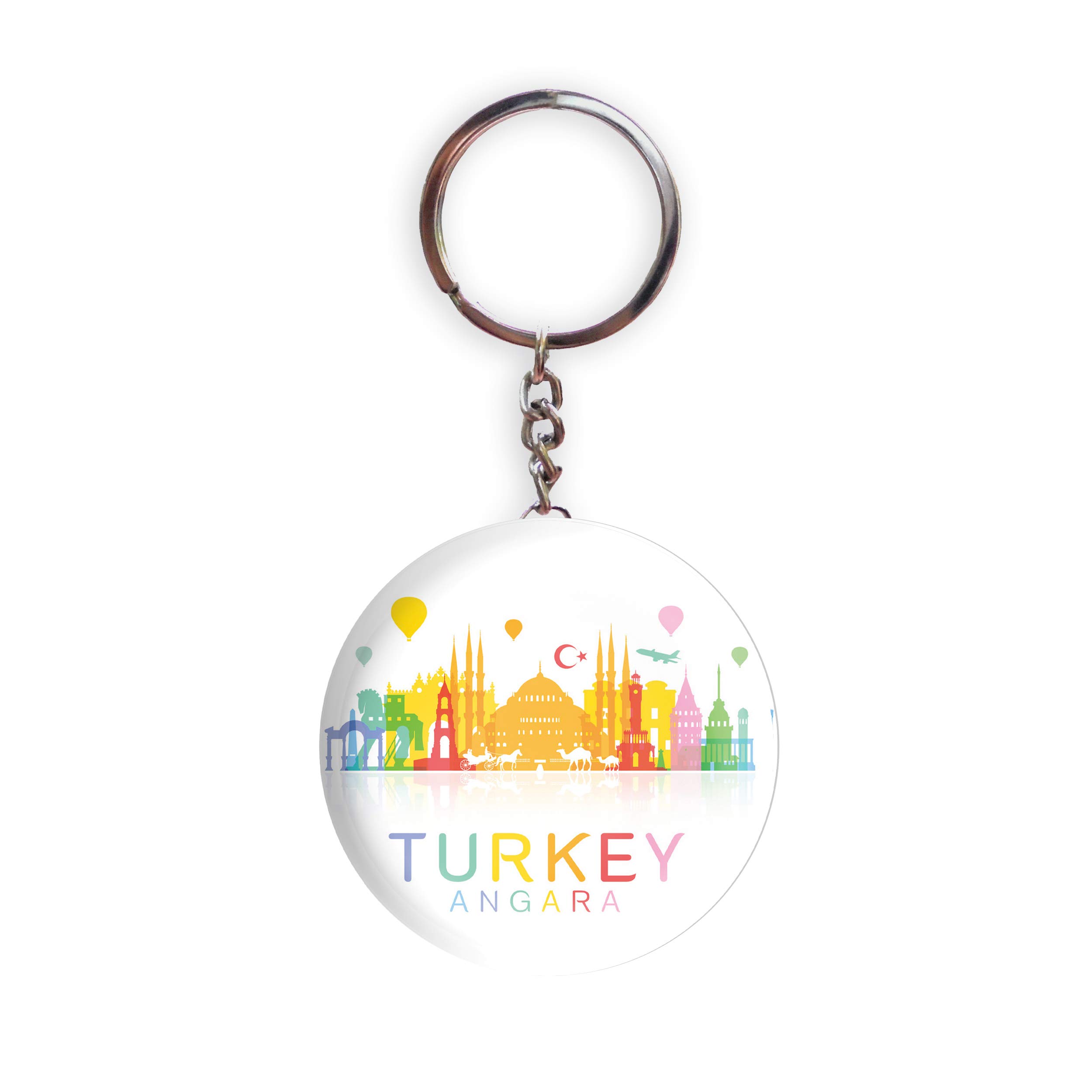 HOLA Keychains White color Handmade Bottle Opener Famous Places Glossy Finish Design Pack of 1