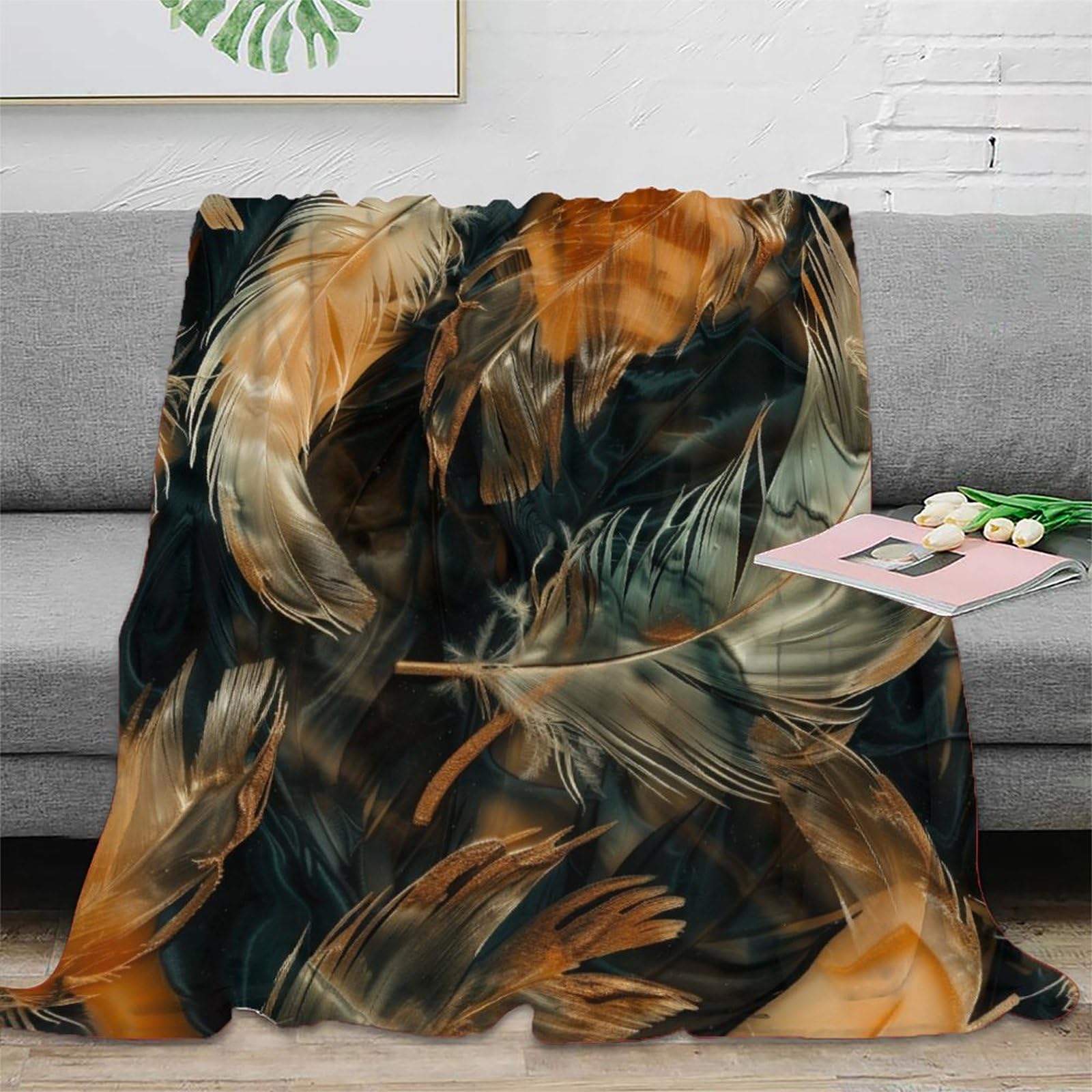 Coperta morbida in pile di flanella, ideale come regalo di compleanno per amici, familiari, regalo di Natale per amici e partner, coperta natalizia per divano e letto, 150 x 200 cm