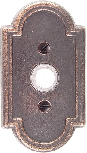 Emtek 2411412" altura # 11estilo bronce con luz timbre roseta al 100% con tela de algodón de pato de la perdida,