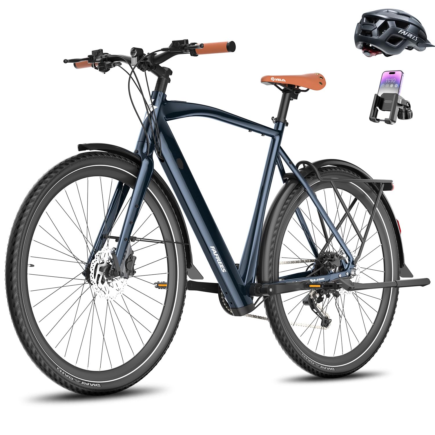 Fafrees F700M Bicicletta Elettrica, Bici Da Strada Elettrica Da 250 W Per Adulti, Batteria Da 36 V/10 Ah, 700C*42C, Freni A Disco Idraulici, Ebike 9-Velocità, Autonomia100 KM