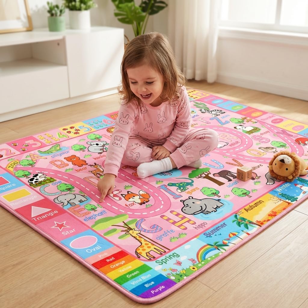 4.5x6 Feet Kids Rugs +5x7 Feet Kids Carpet City Play Mat