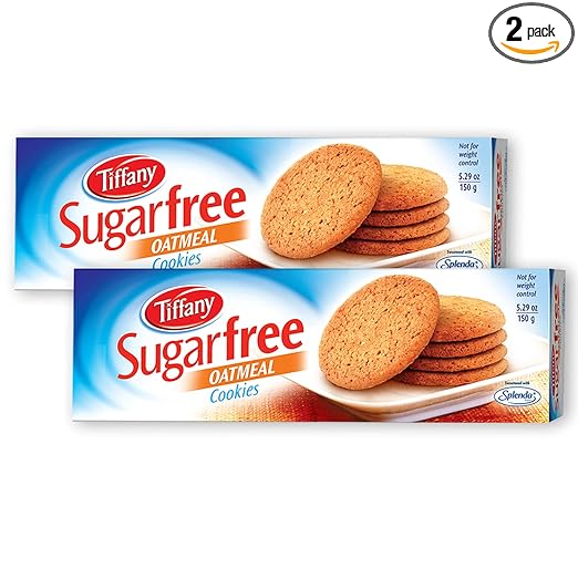 Tiffany Imported Sugar Free Oatmeal Digestive Cookies 150g - Pack of 2
