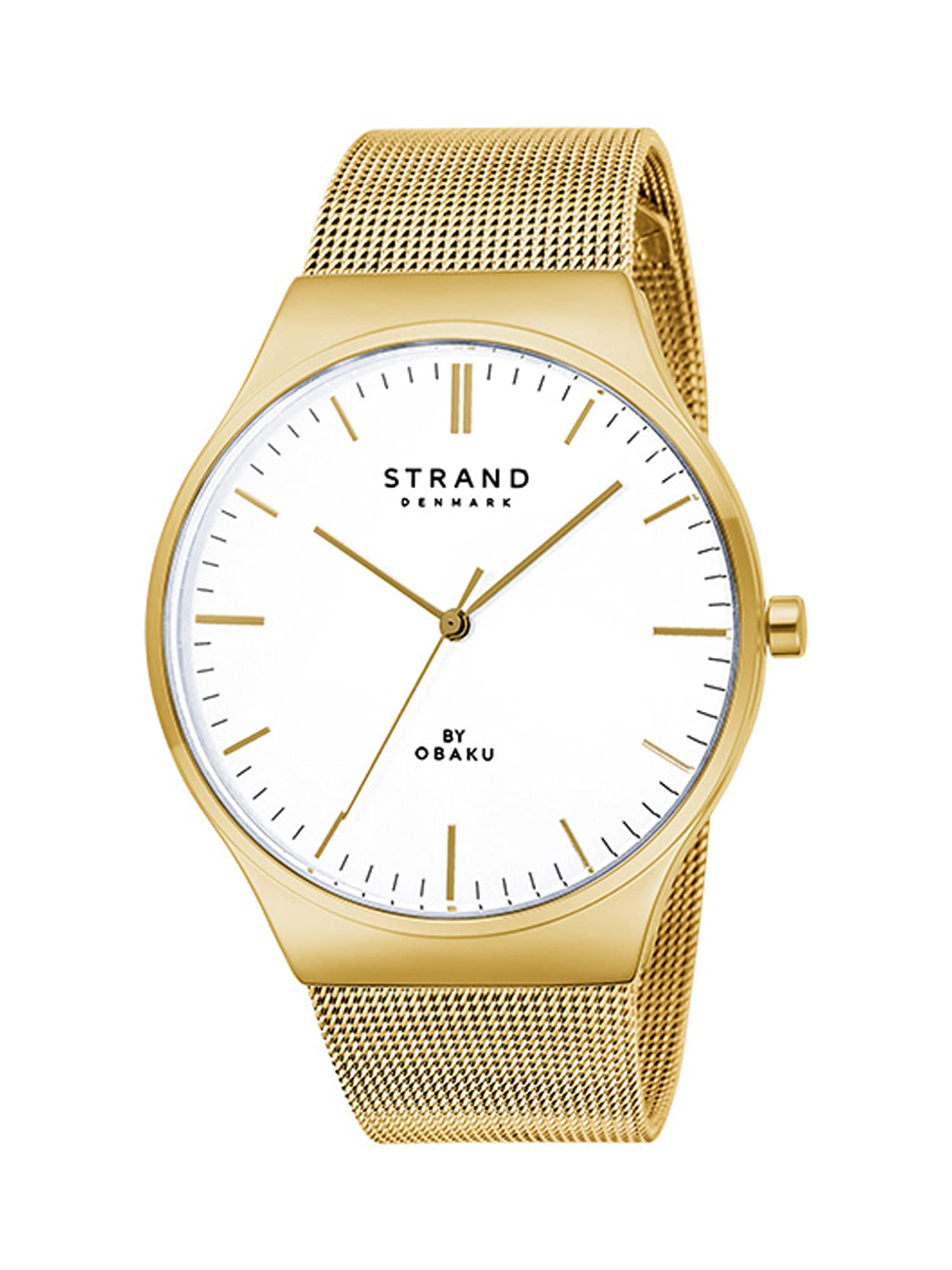 Strand By Obaku Mason Lille Gold Analog White Dial Womens Watch-S717LXGWMG (B09C3B5MC5) Amazon Price History, Amazon Price Tracker