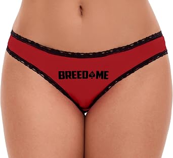 Knaughty Knickers Breed Me Queen Of Spades Cum In Me Raw Bareback Creampie Red and Black Bikini Panties Adult Flirty Fun
