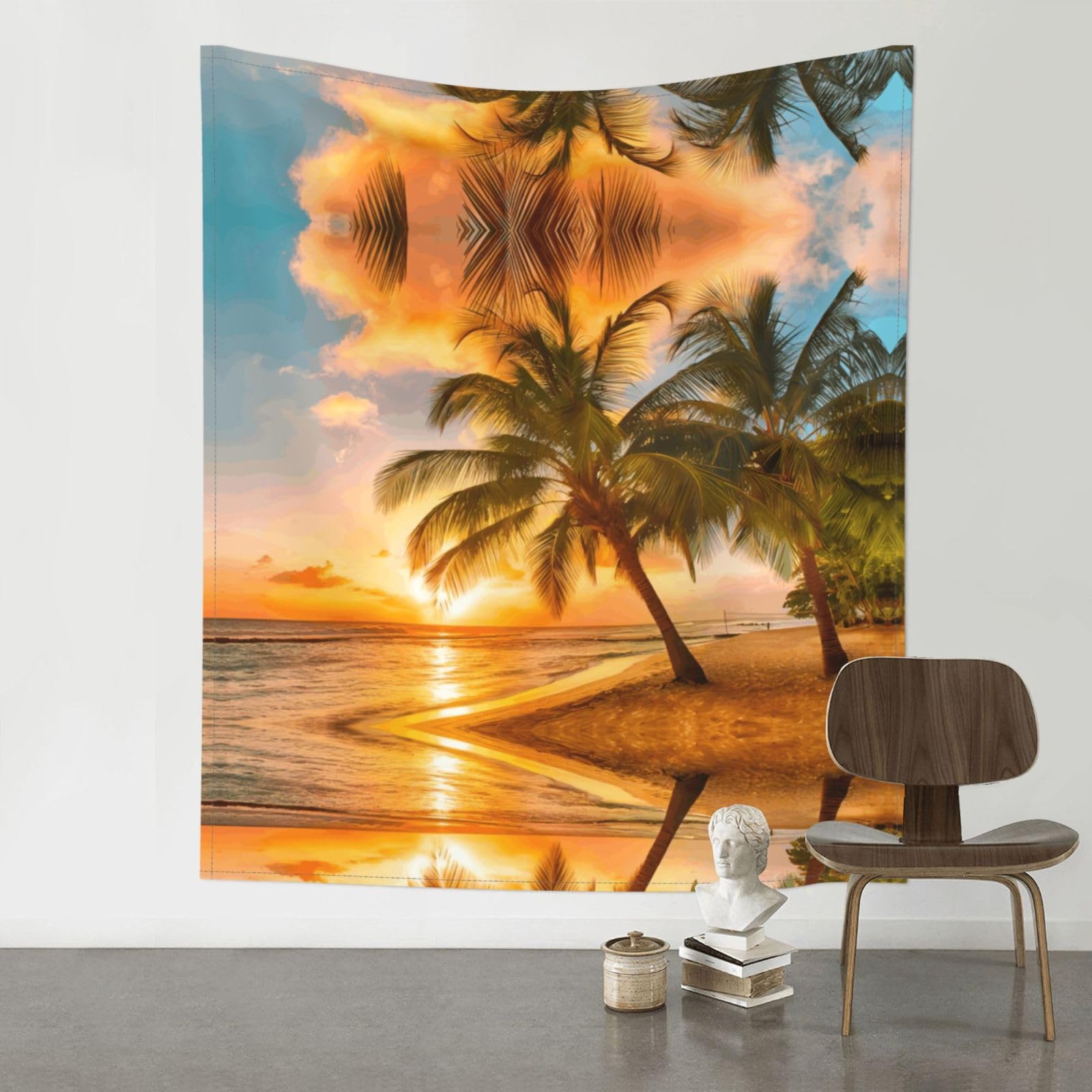 YYHWHJDE Beautiful Sunset Prints 60x51in Wall Tapestry – High-Grade Polyester Throw for Dorm, Beach & Home Decor