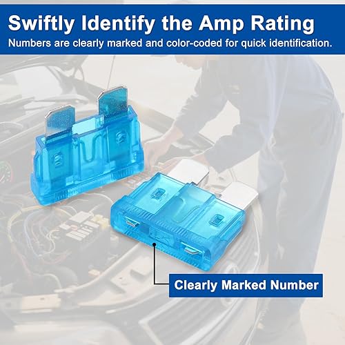 Miniatura 14 de Baomain ATC-4 Fusibles de cuchilla ATO/ATC 4 Amp de acción rápida automotriz - Paquete de 25