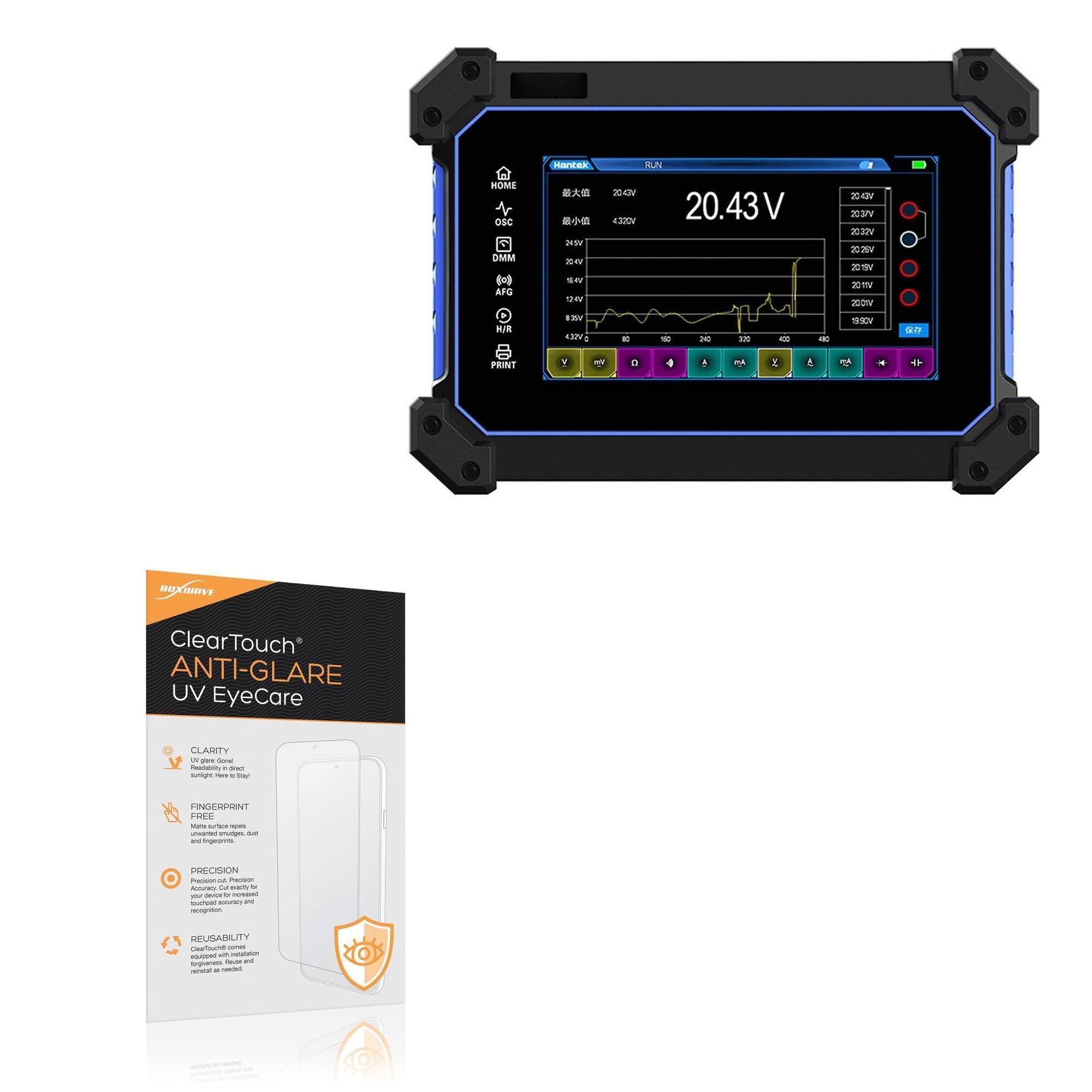 BoxWave Screen Protector Compatible With Hantek TO1254D - ClearTouch Anti-Glare Anti-UV EyeCare (2-Pack), Filters out Harmful Blue Light Reduce Fatigue