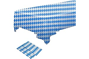 Oktoberfest Bavarian Flag Check Tablecloth - The Perfect Oktoberfest Decoration