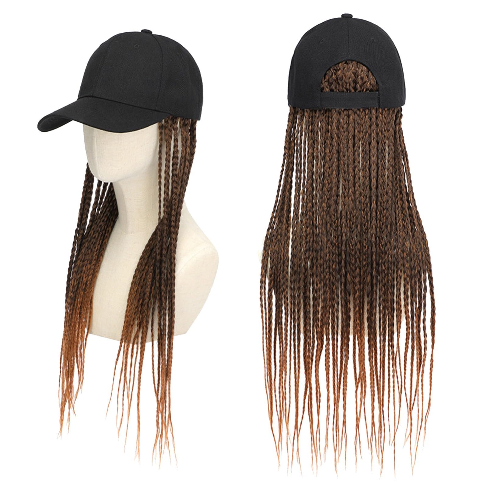 Amazon.com : ZBYXPP Baseball Hat Wig, 3X Box Braids 20Inches Long