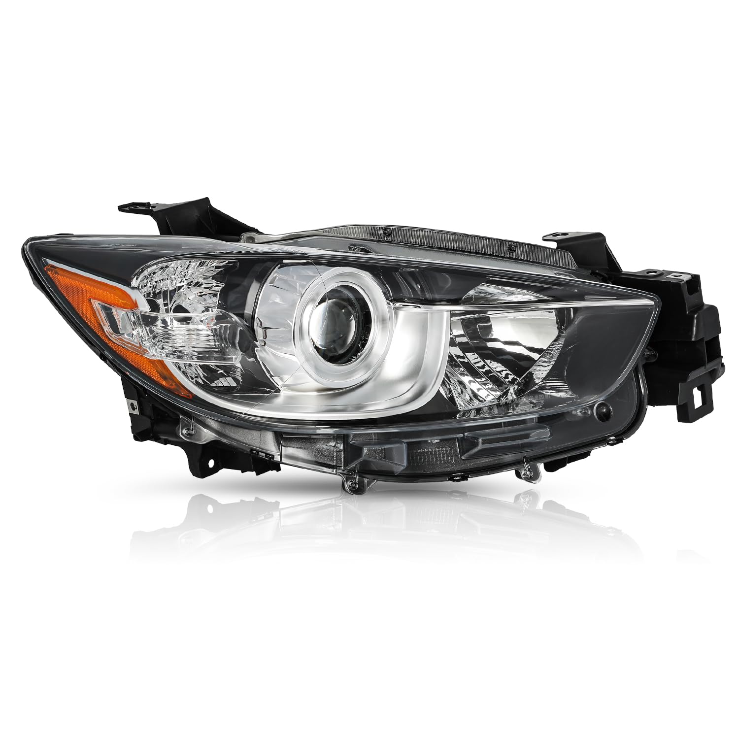 TUSDAR Headlight Assembly Replacement Fits 2013 2014 2015 2016 Mazda CX-5 Factory Halogen Projector Factory Headlamp RH Passenger Side