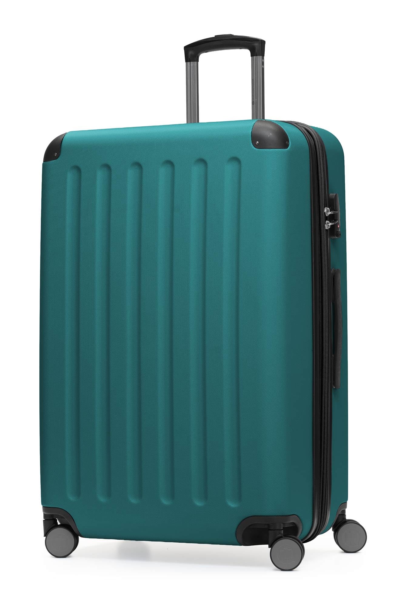Hauptstadtkoffer Spree - Großer Hartschalen-Koffer, TSA, 4 Doppel-Rollen, Trolley, Rollkoffer, Reisekoffer, Volumenerweiterung, 75 cm, 119 Liter, Aquagrün