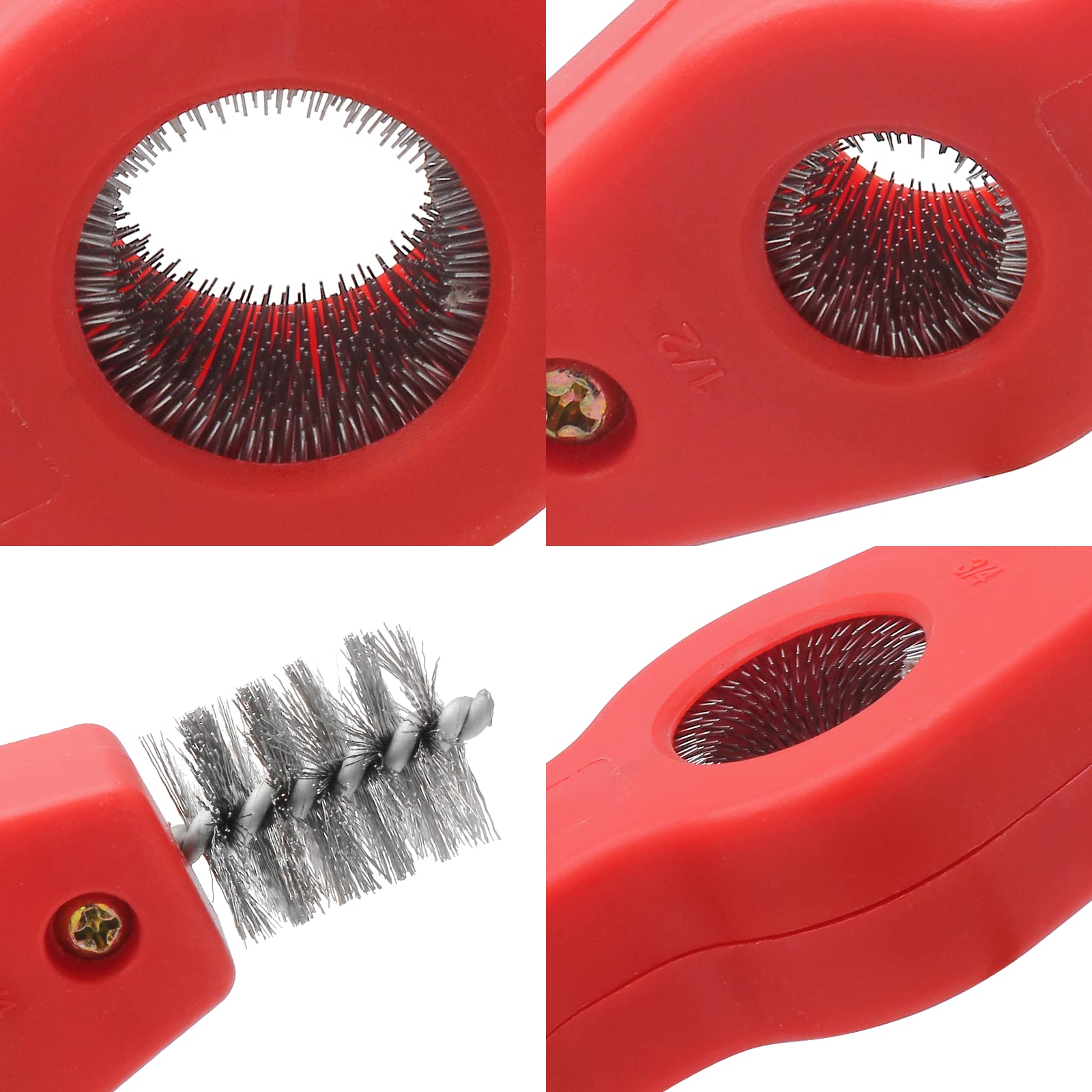 Copper Tubing Brush Copper Pipe Cleaner Tool,Steel Deburring Brush Cleans Inside And Outside - View #14