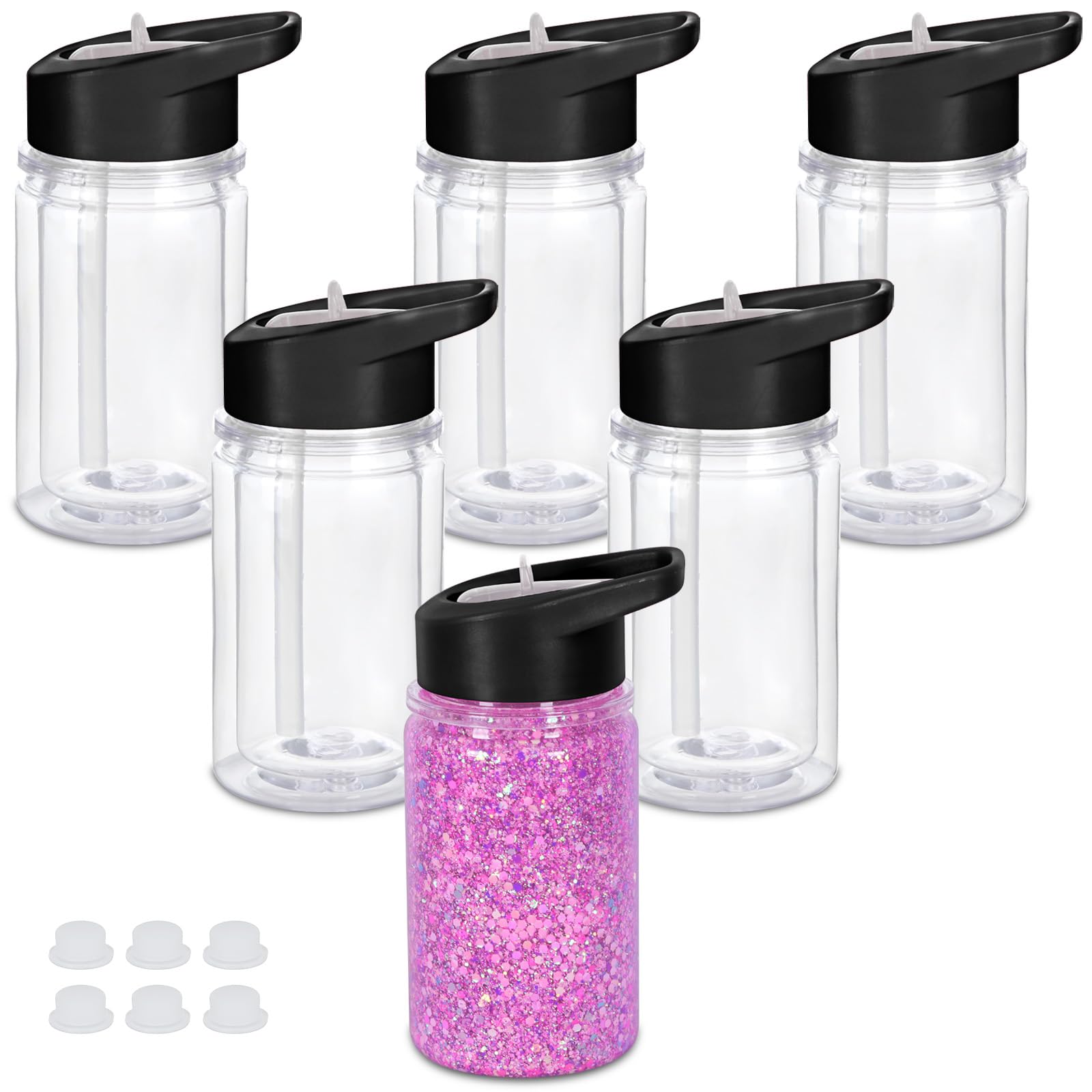 16oz Acrylic Snowglobe Tumbler - Blank - Chicka De Boom