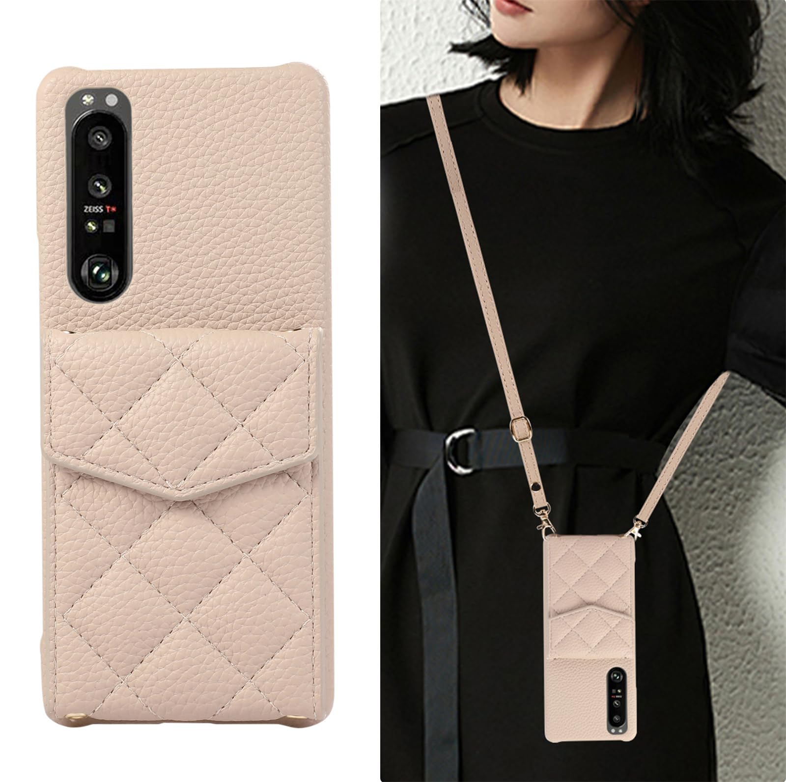 背面カード 手帳型ケース Xperia 10 I : Xperia 10 IV ケース 手帳型 背面収納 カバー レザー 革