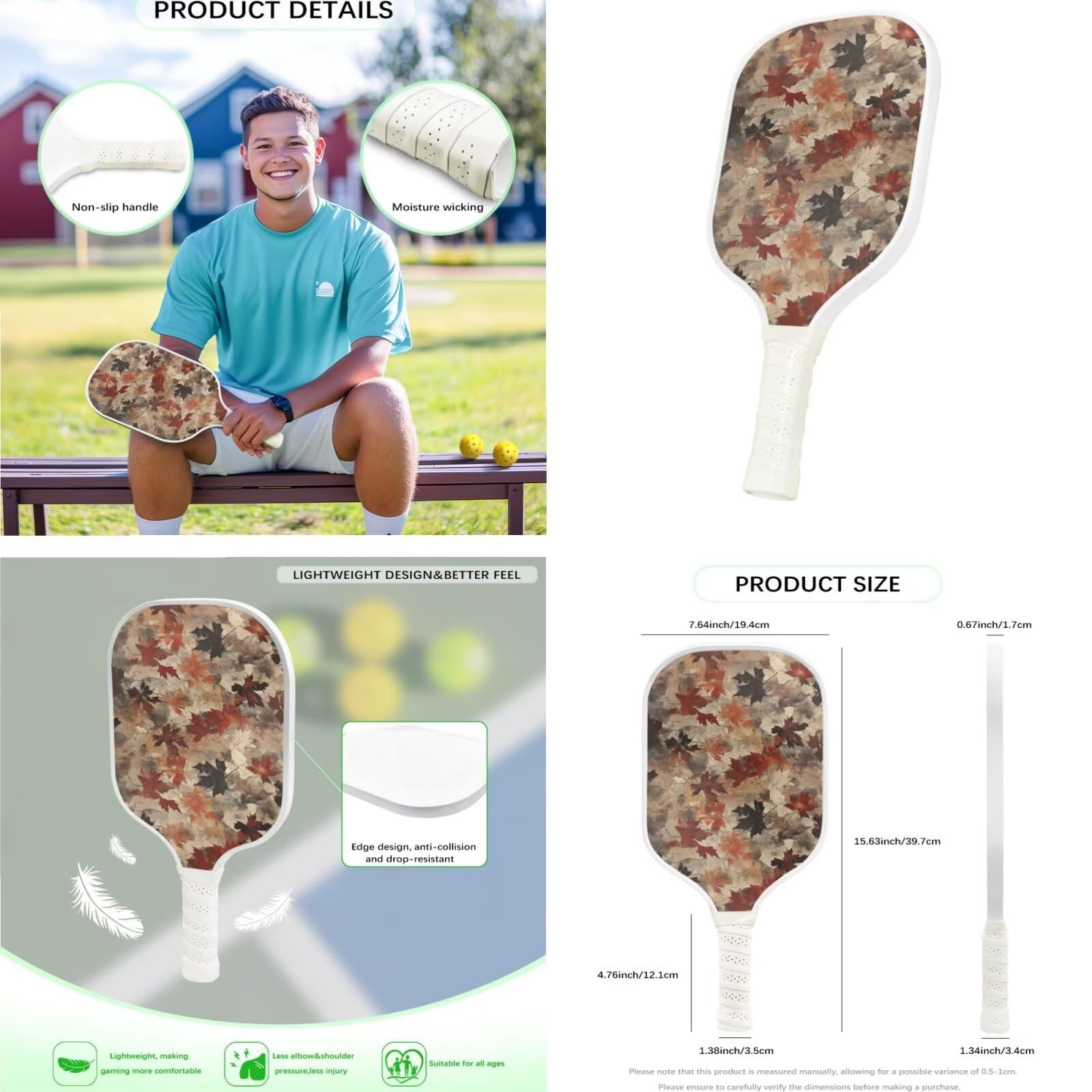 Set di pagaie per pickleball 2 in 1, borsa per sottaceti, borsa da pickleball, ideale come regalo per principianti