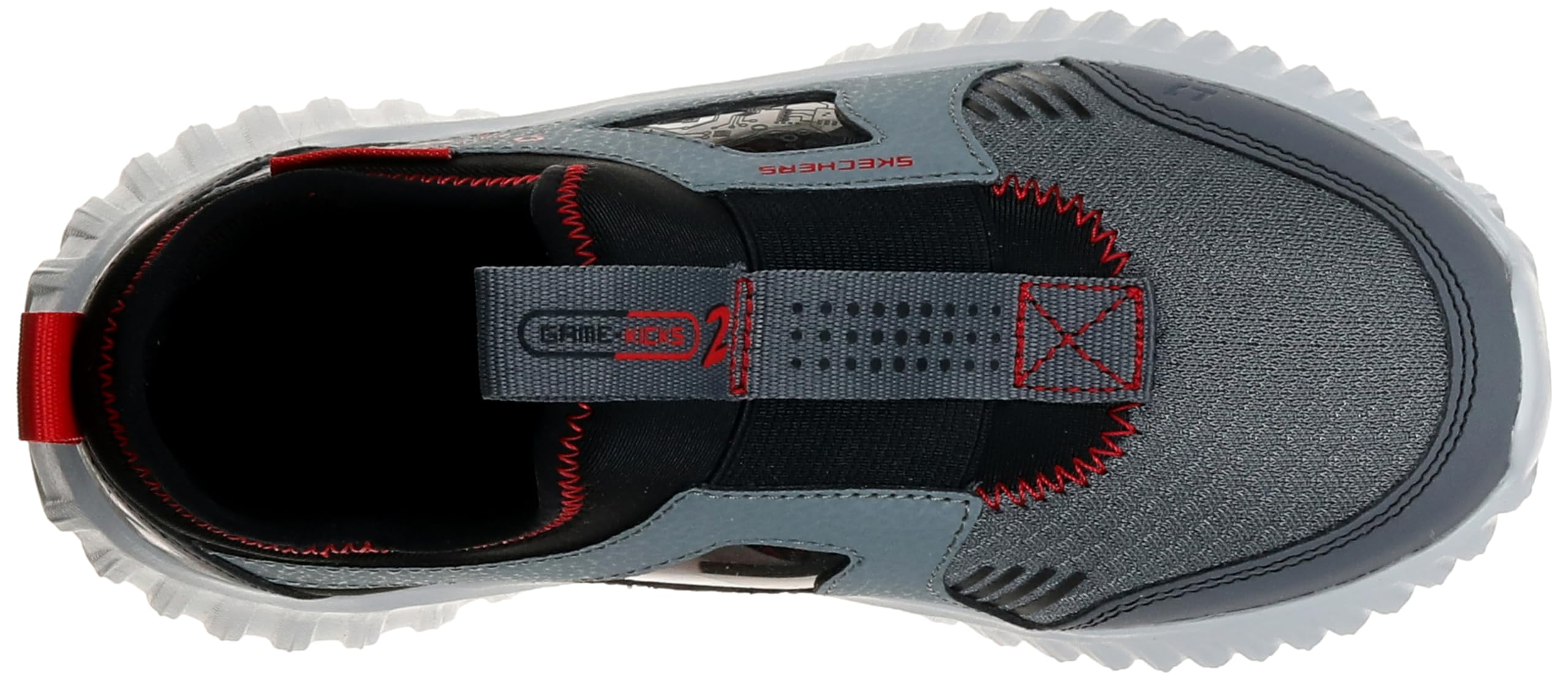 Skechers Depth Charge 2.0-Techno Point, Zapatillas Uni-niños, Gris Multicolor, 3.5 Big Kid