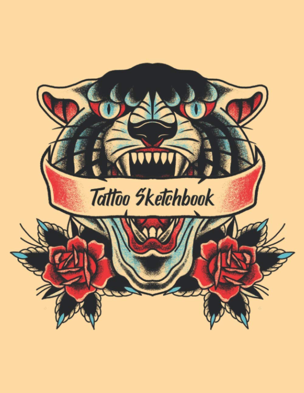 Tattoo Sketchbook: Large White Paper Art Sketchbook for Tattoo Designs and Drawing, (8.5x11) 120 Pages