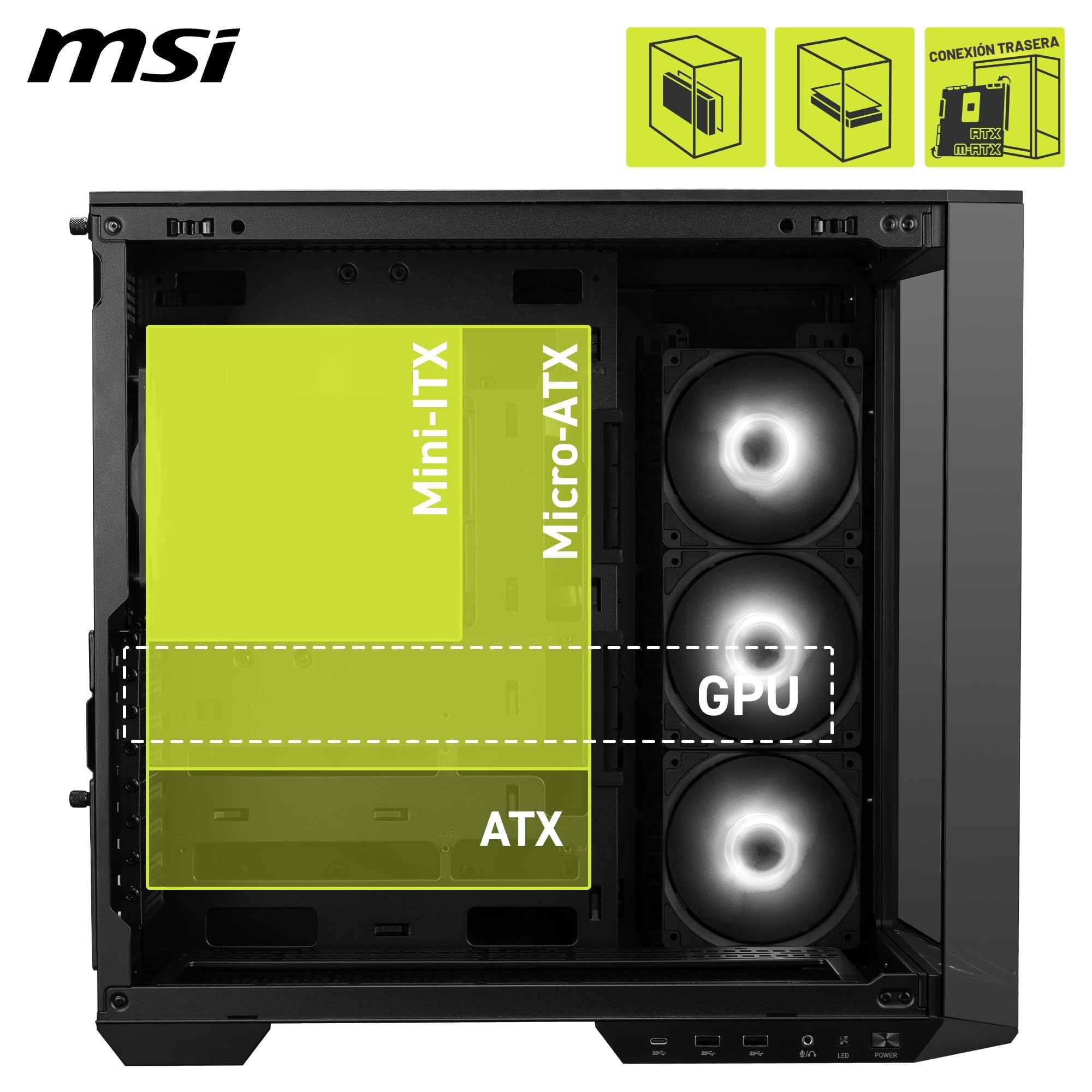 Case Per Pc - Msi - 306-7g26r21-Hh9 - Mag Pano 100r pz