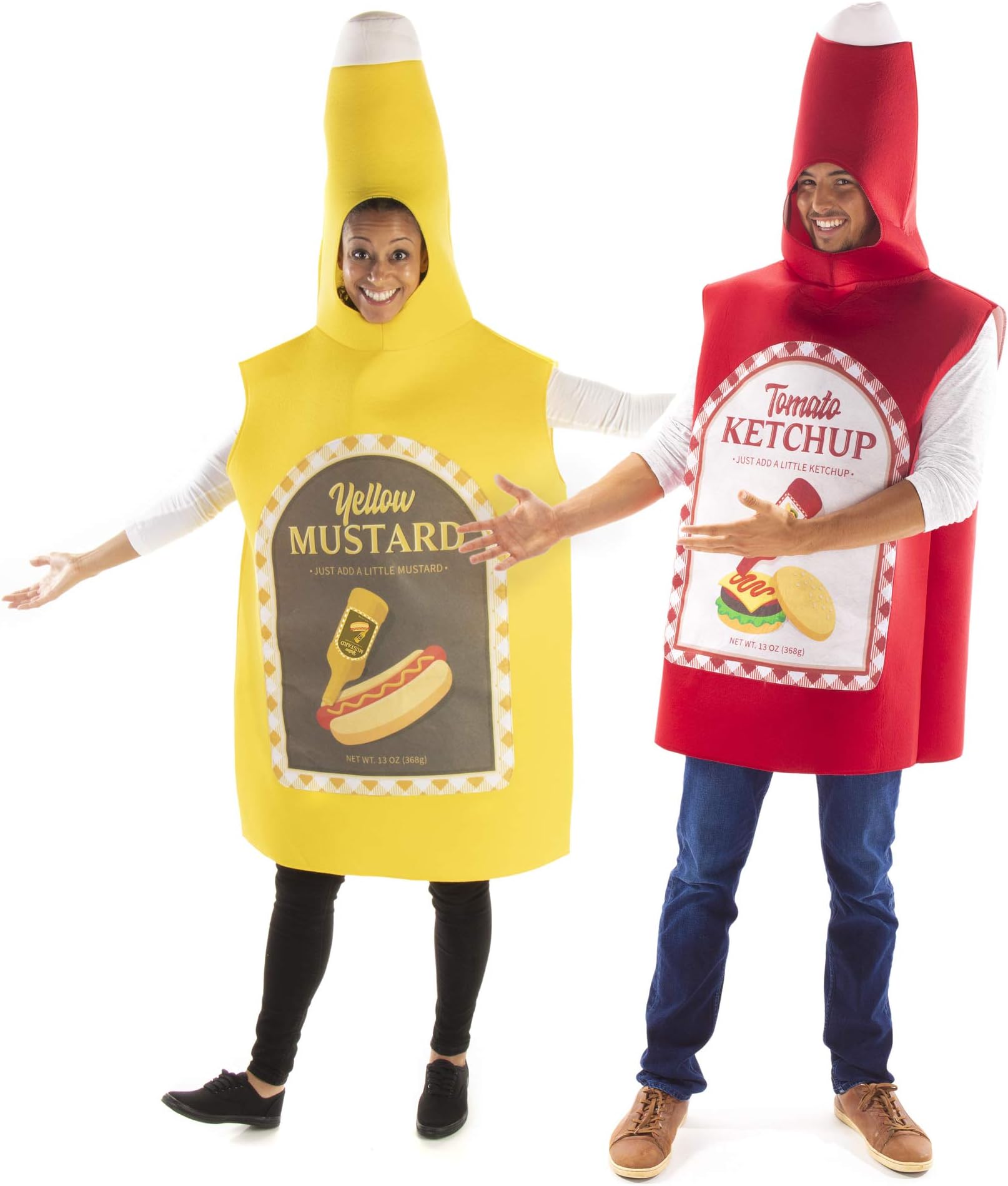 Ketchup and Mustard Couple's Halloween Costume | Funny Food