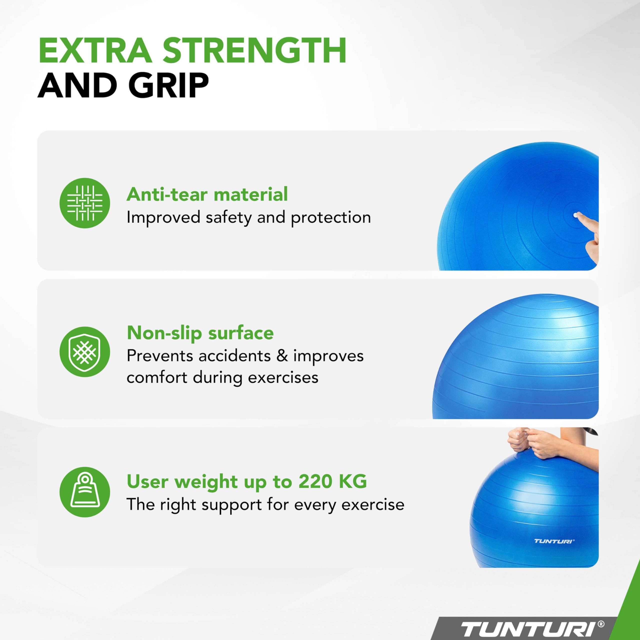 TUNTURI Gym Ball 65CM(Blue) 1