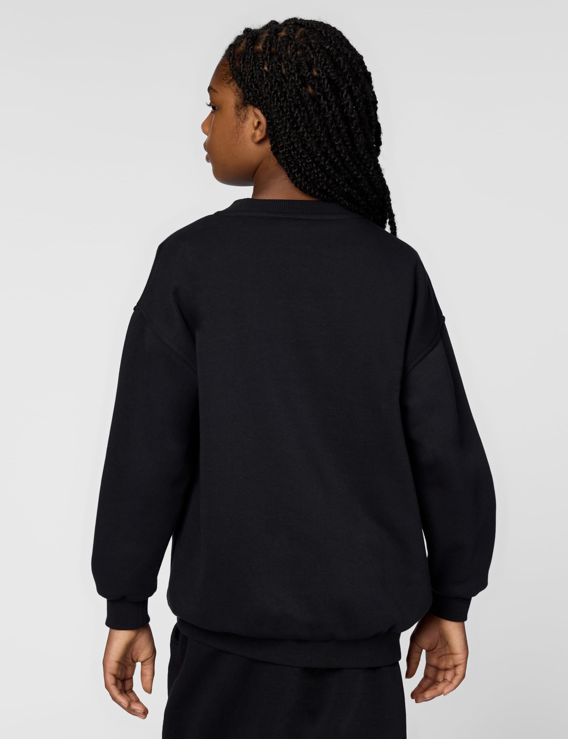 Nike G NSW Club FLC Ovrszd Crew Lbr Sweatshirt Fille