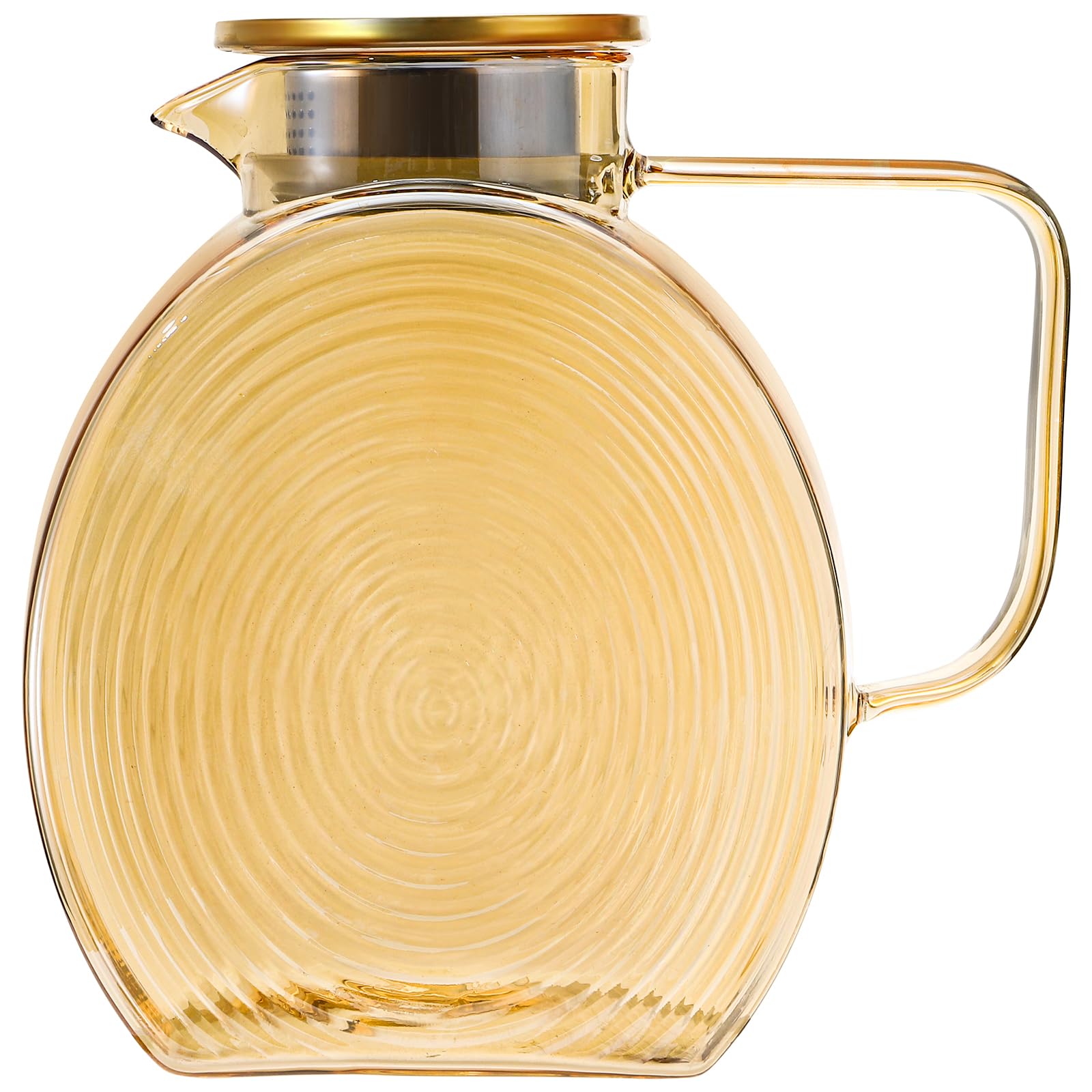 Amazon.com: Suwimut Glass Pitcher with Lid and Spout, 2.5 Liter 84