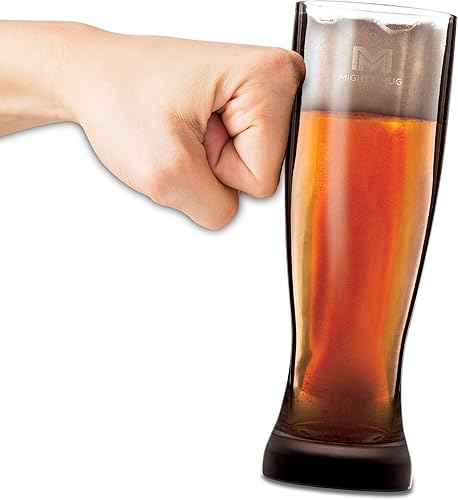 Mighty Mug Vaso Pilsner Untippable (juego de 2), plástico duro Tritan irrompible, tecnología Smartgrip antiderrames, sin BPA, 24 onzas