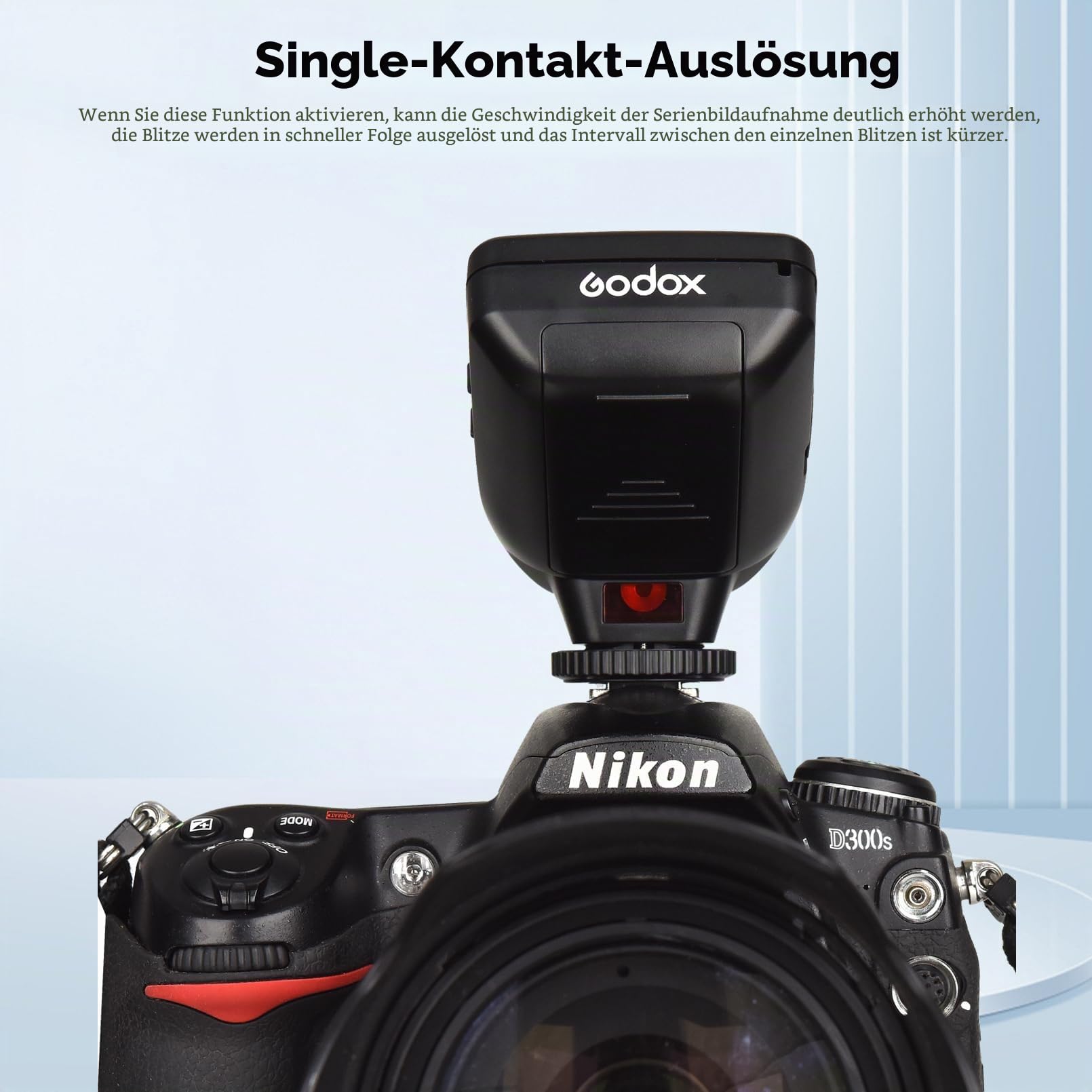 Godox XPro-N TTL Wireless Blitzauslöser kompatibel für Nikon Kameras, 1/8000s HSS-Auslöser, Großes Display, 11 Anpassbare Funktionen, 16 Gruppen und 32 Kanäle