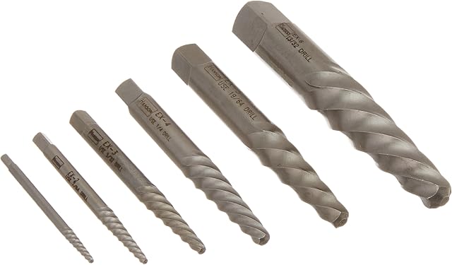 IRWIN Extrator de parafusos, flauta espiral, 6 peças (53545)