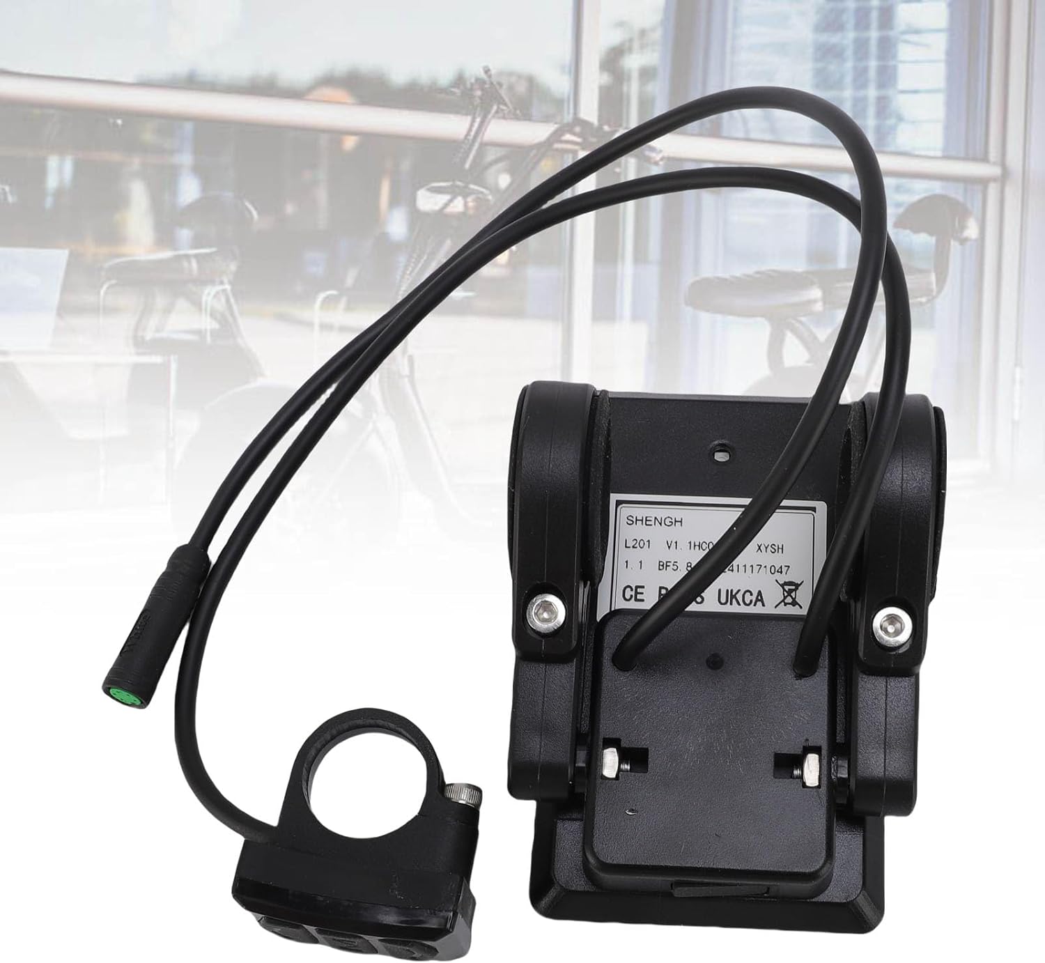 Fabater Electric Bike LCD Display, Backlit 5 Pin Electric Bike Display Meter Control Panel Screen Cycling Computer for G320 G340 250W 350W 500W 750W 1000W Mid Drive Motor
