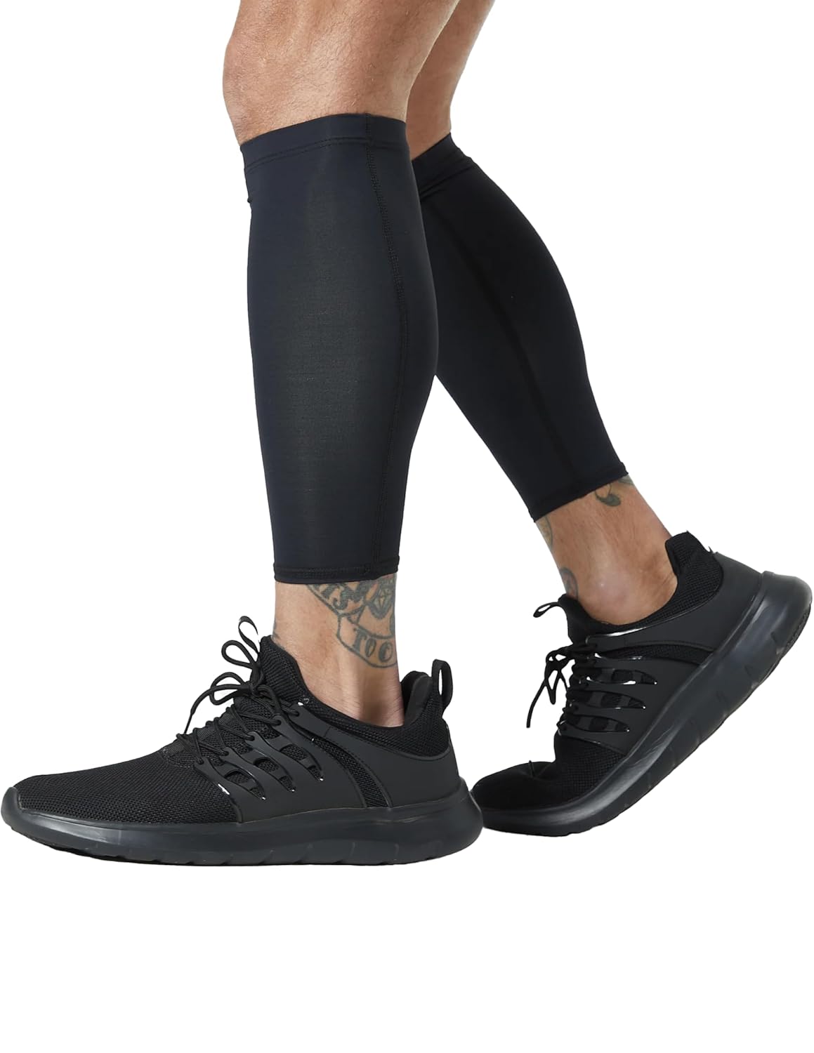 Unisex Active Ax Compression Calf Sleeve (2 Pack) – For Injury Relief, Recovery, & Enhanced Performance – Made in USA – Small Unisex Active Ax Compression Calf Sleeve (2 Pack) – For Injury Relief, Recovery, & Enhanced Performance – Made in USA – Small